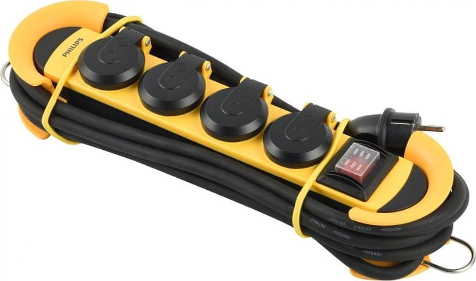 Philips Philips Przedłużacz warsztatowy 4 gniazda AC, 3m, 3680W