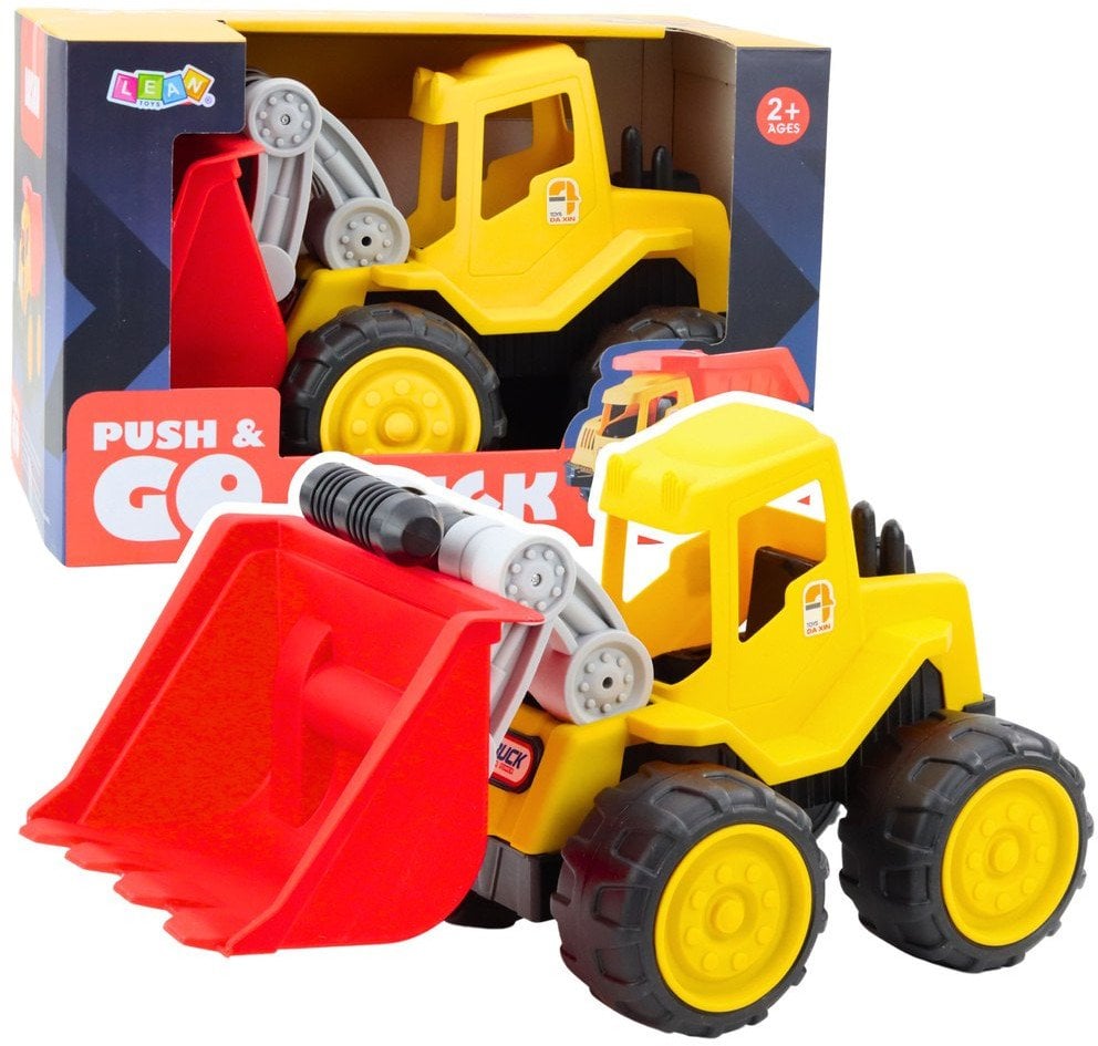 Koparko-Ładowarka Dla Dzieci Do Piasku Pojazd Budowlany Żółta