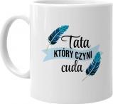 Koszulkowy Tata, który czyni cuda - kubek z nadrukiem