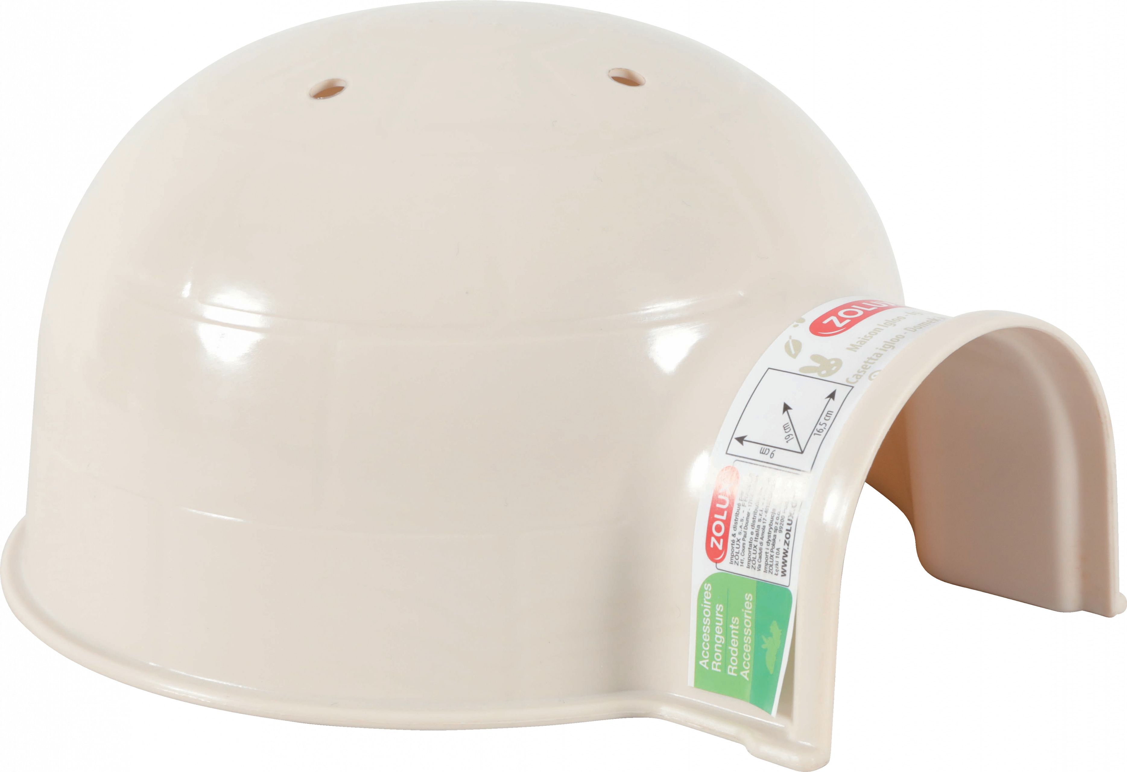 Zolux Igloo dla gryzonia plastikowe małe kol. beżowy