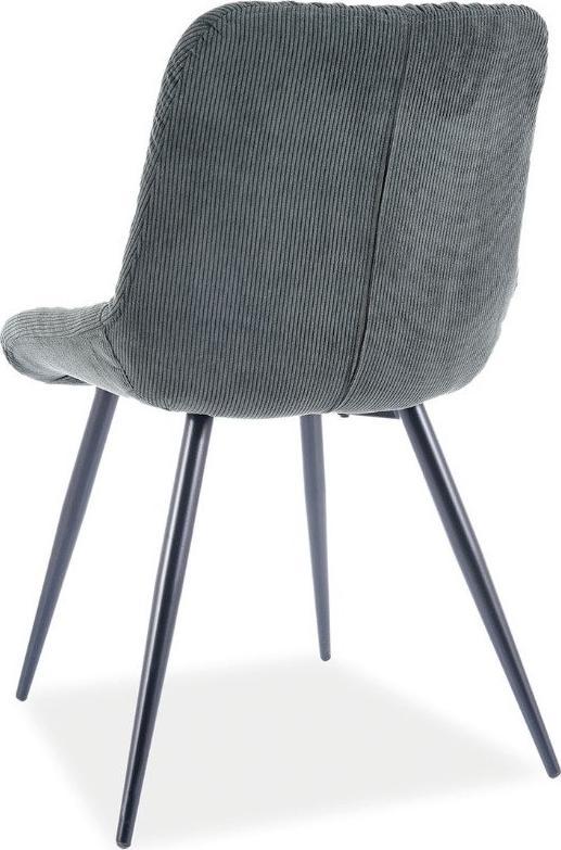 Signal Krzesło tapicerowane PRAGA SZTRUKS zielone