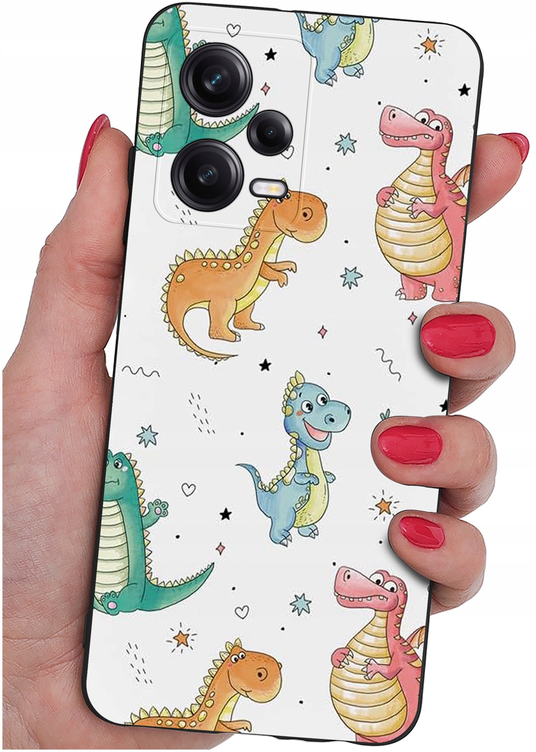 ETUI do Xiaomi Redmi Note 12 5G |Poco X5 5G | WZORY | SILIKONOWE MATT SZKŁO