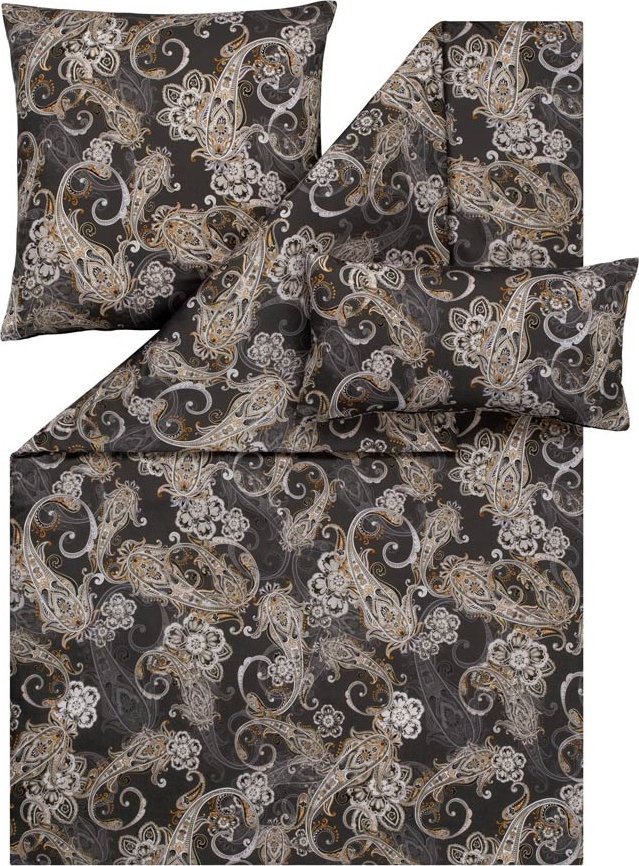 Estella Pościel satynowa 135x200 cm Charlotte 1047/840 grafitowa