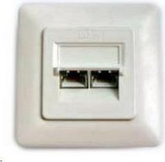 Lynx CS Moduł 2xRJ45, biały - (ZASO2W66NNIPS)
