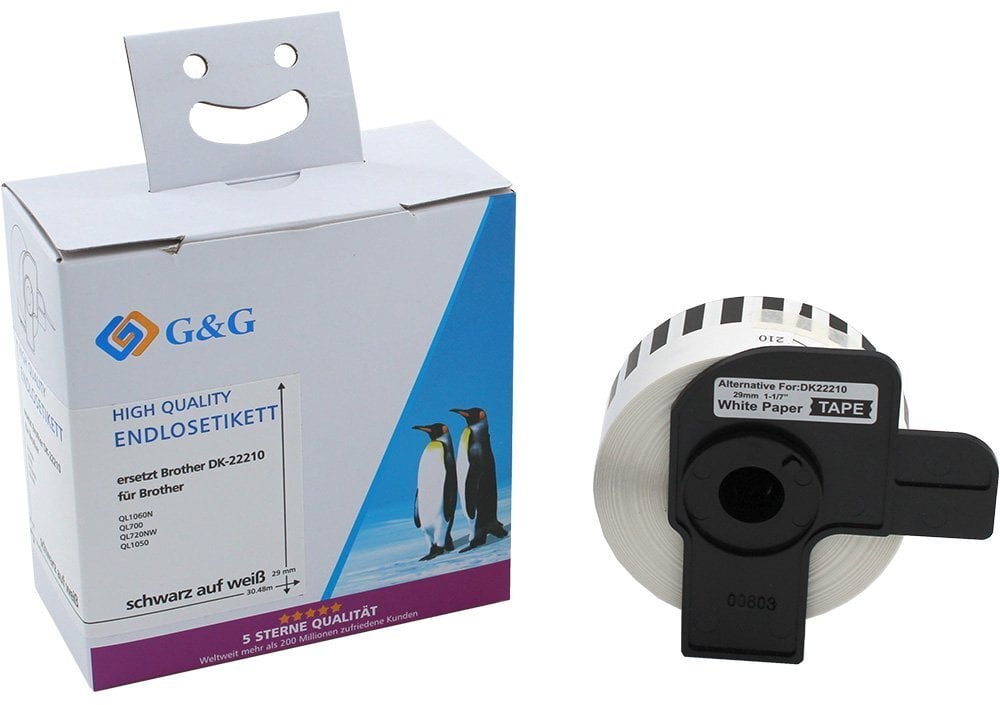 G&G Rolki etykiet kompatybilne z Brother DK-22210