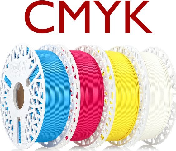 ROSA3D Zestaw Rosa3D PLA STARTER Lithophane CMYK 4kg