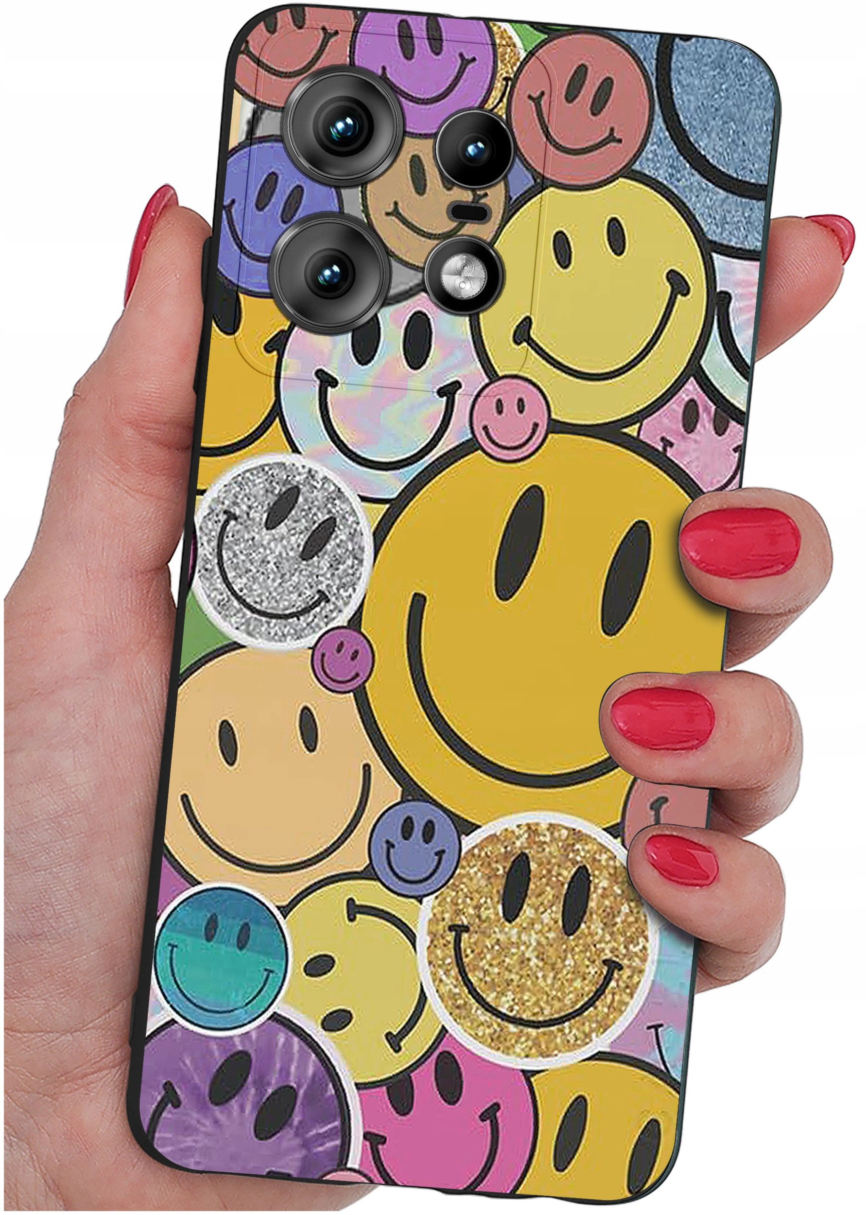 Etui do Motorola Moto EDGE 50 Pro WZORY |SILIKONOWE MATT CASE