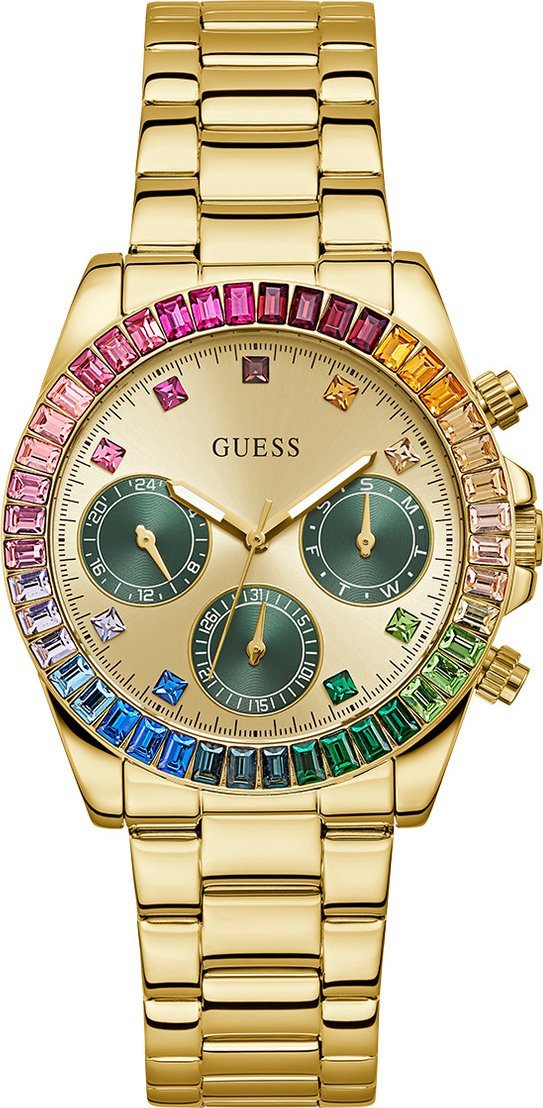 Zegarek damski Guess GW0690L4 CYRKONIE złoty