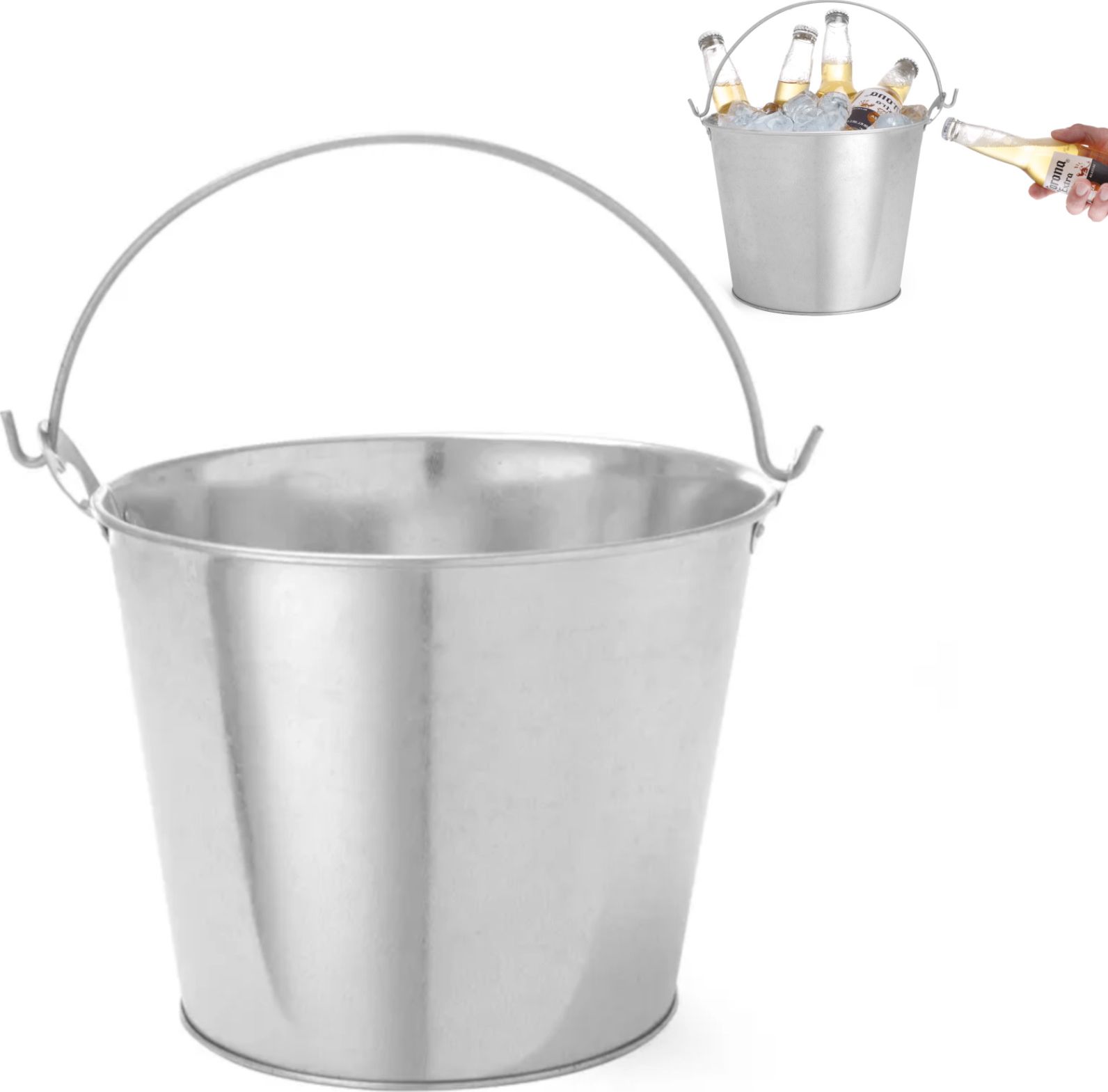 Hendi Wiaderko do lodu napojów piwa z otwieraczem do butelek śr. 230 x 180 mm - Hendi 516751 Wiaderko do lodu napojów piwa z otwieraczem do butelek śr