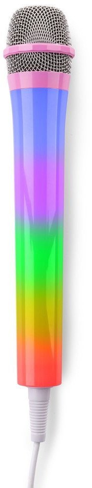Mikrofon karaoke z oświetleniem RGB KMD55P różowy one size