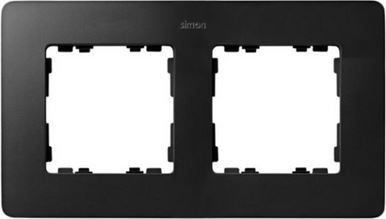Kontakt-Simon Simon Detail 82 Ramka podwójna Detail ORIGINAL-premium GRAFIT / podstawa Aluminiowa 8200620-238 - 8200620-238