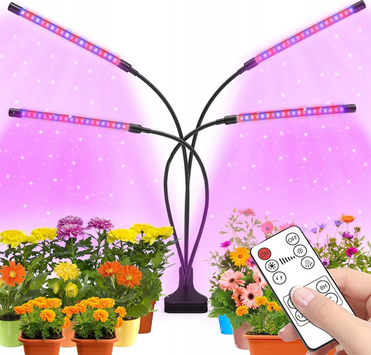 LAMPA DO ROŚLIN 4 GŁOWY 4X-G100