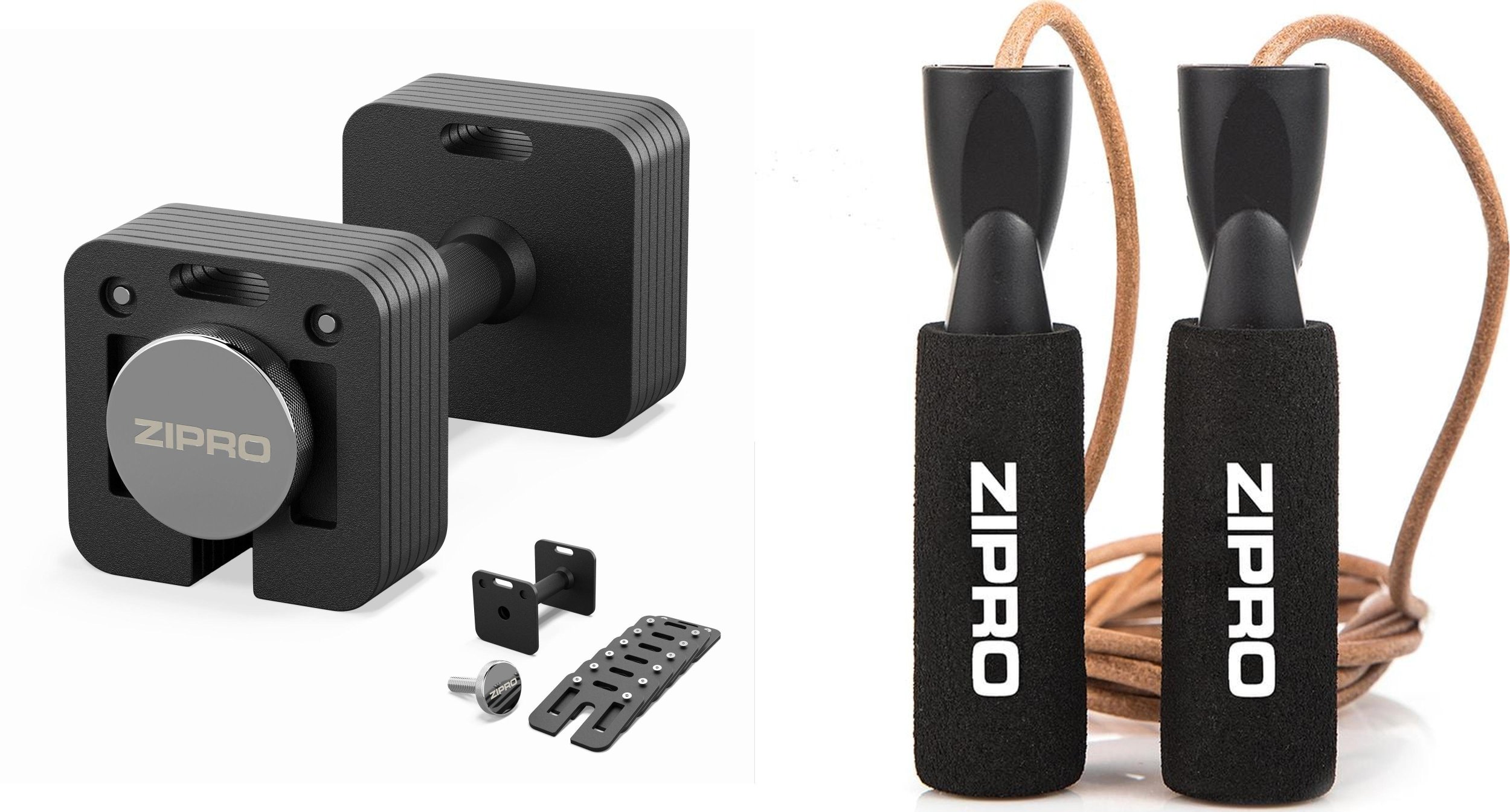 Zipro Hantla regulowana Zipro Square 16kg + Skakanka Zipro