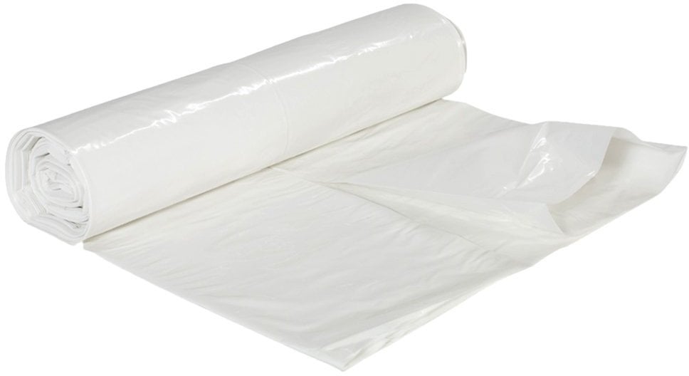 Affaldssække, 125 L, 75 x 115 cm, 40 my, hvid, rulle a 25 stk.