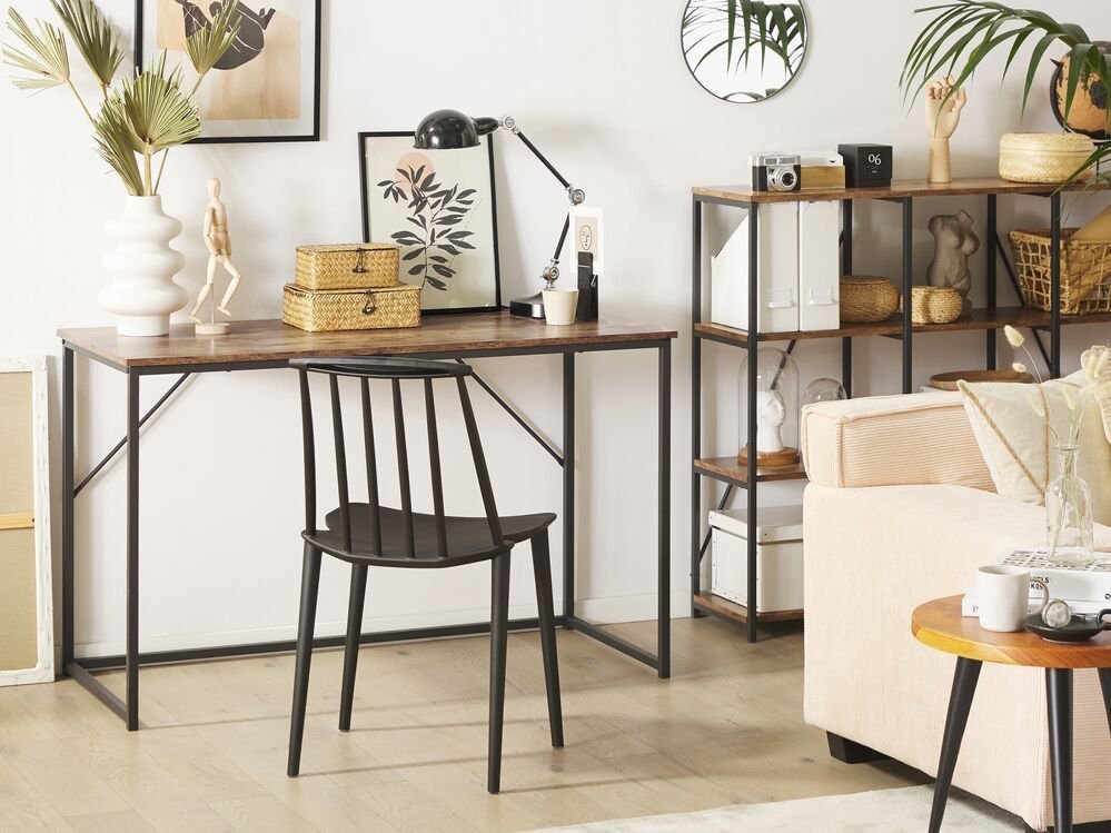 Biurko Beliani Pembro Brązowe 120 cm x 55 cm