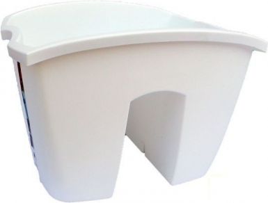 Prosperplast Doniczka balkonowa CROWN 240mm biała - DCRO240-S449