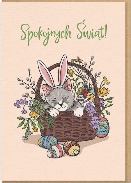 Karnet Wielkanoc - Spokojnych Świąt!