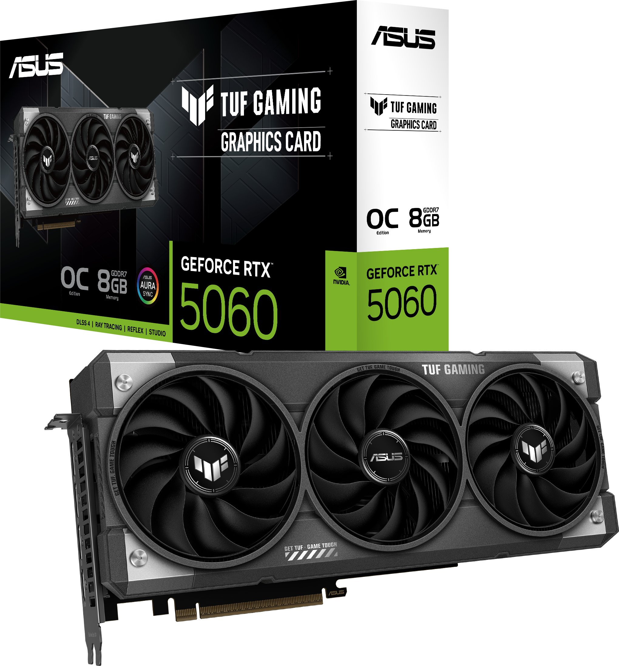 Karta graficzna Asus TUF Gaming GeForce RTX 5060 OC 8GB GDDR7 DLSS4 (TUF-RTX5060-O8G-GAMING)
