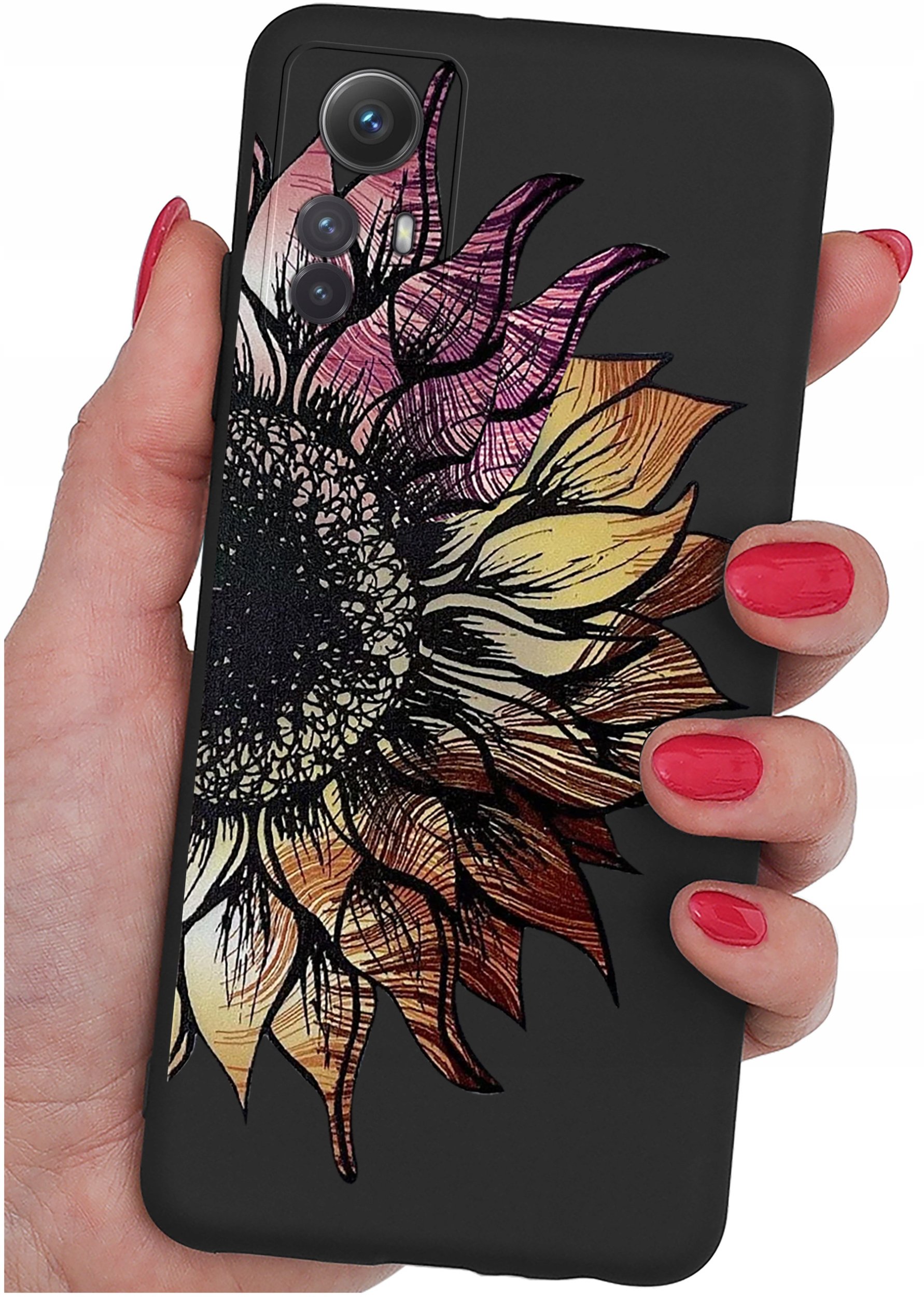 ETUI do Xiaomi Redmi Note 12S | WZORY | SILIKONOWE MATT CASE + SZKŁO 9H