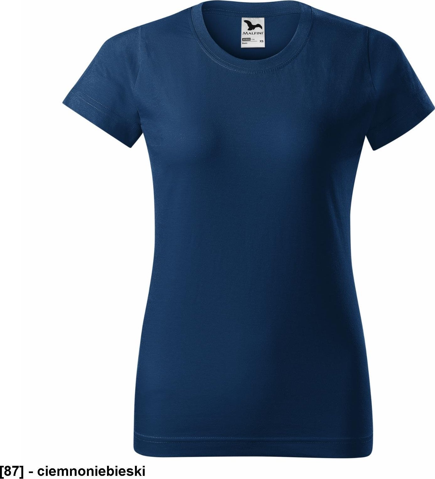 MALFINI Basic 134 - ADLER - Koszulka damska, 160 g/m - ciemnoniebieski 2XL