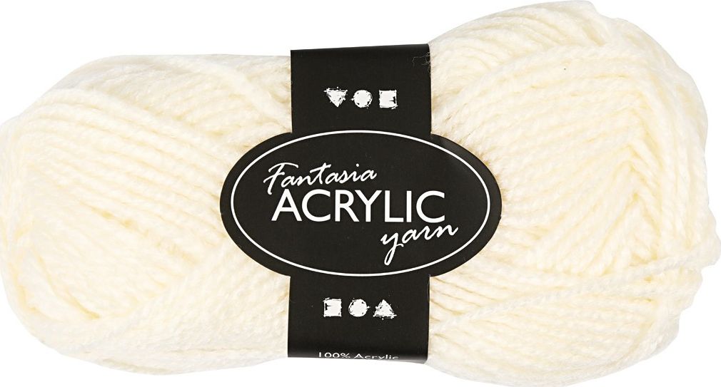 Creativ Company Włóczka akryl Fantasia Złamana Biel 50 g