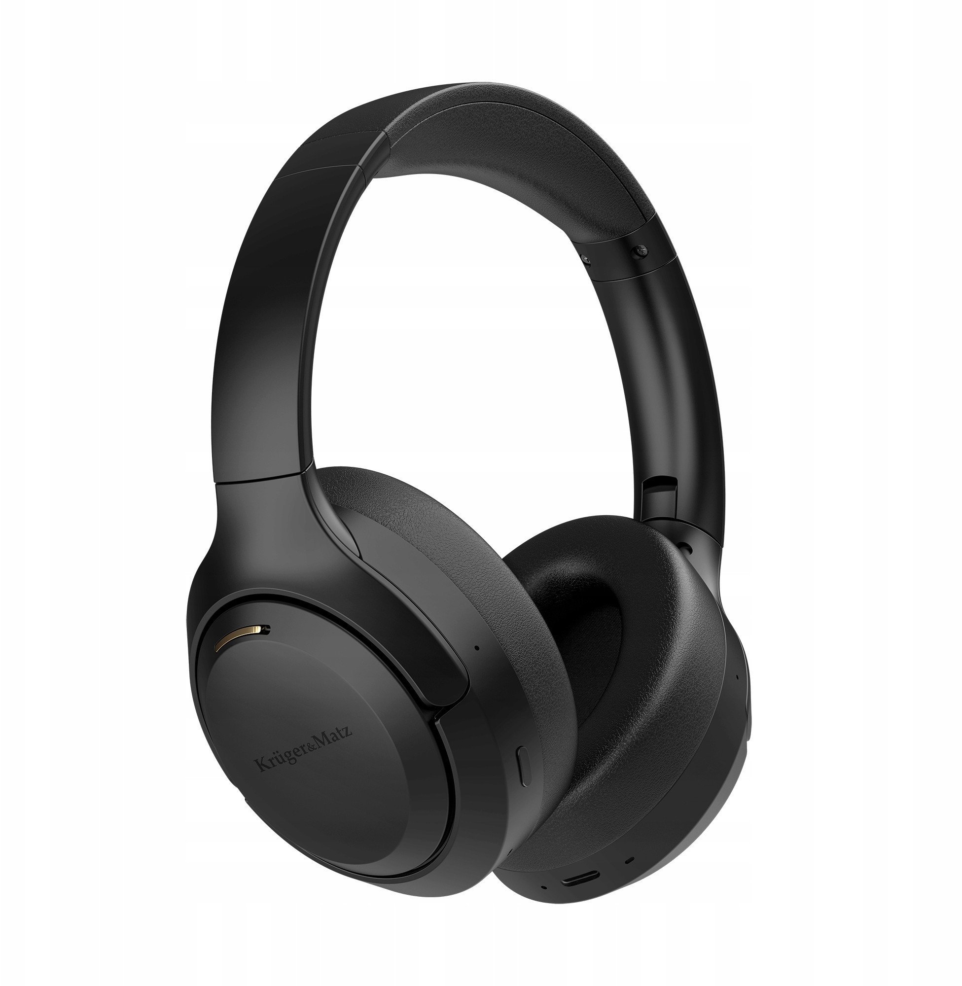 Bezprzewodowe słuchawki nauszne z ANC , Kruger&Matz F8A , czarne