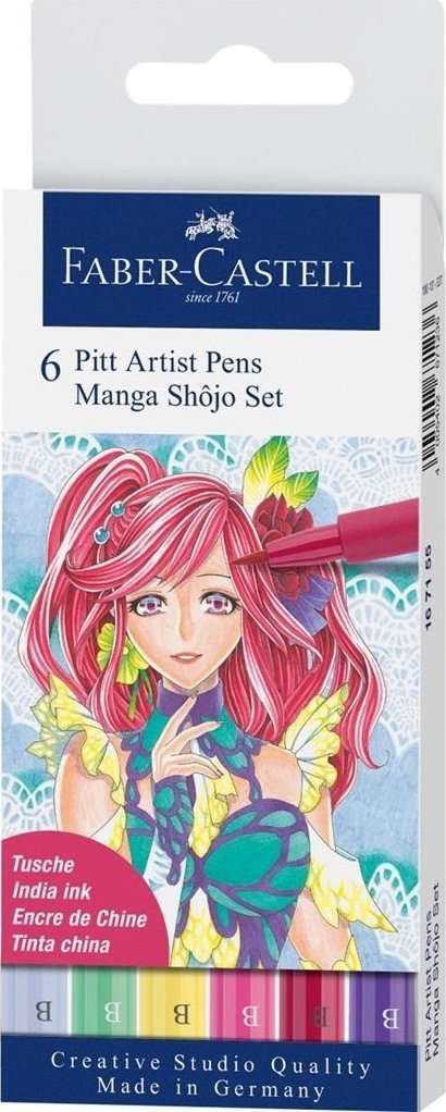 Pisaki Pitt Artist Pen Manga Shojo 6szt