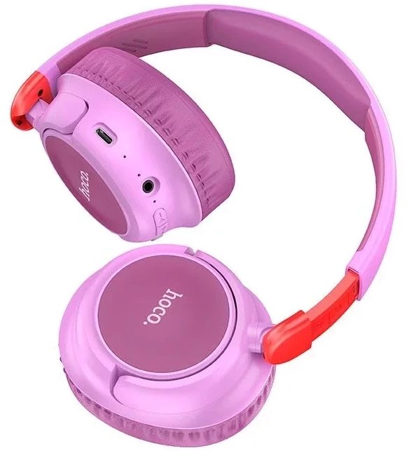 Słuchawki bezprzewodowe nauszne Bluetooth HOCO W43 Fioletowe Różowe
