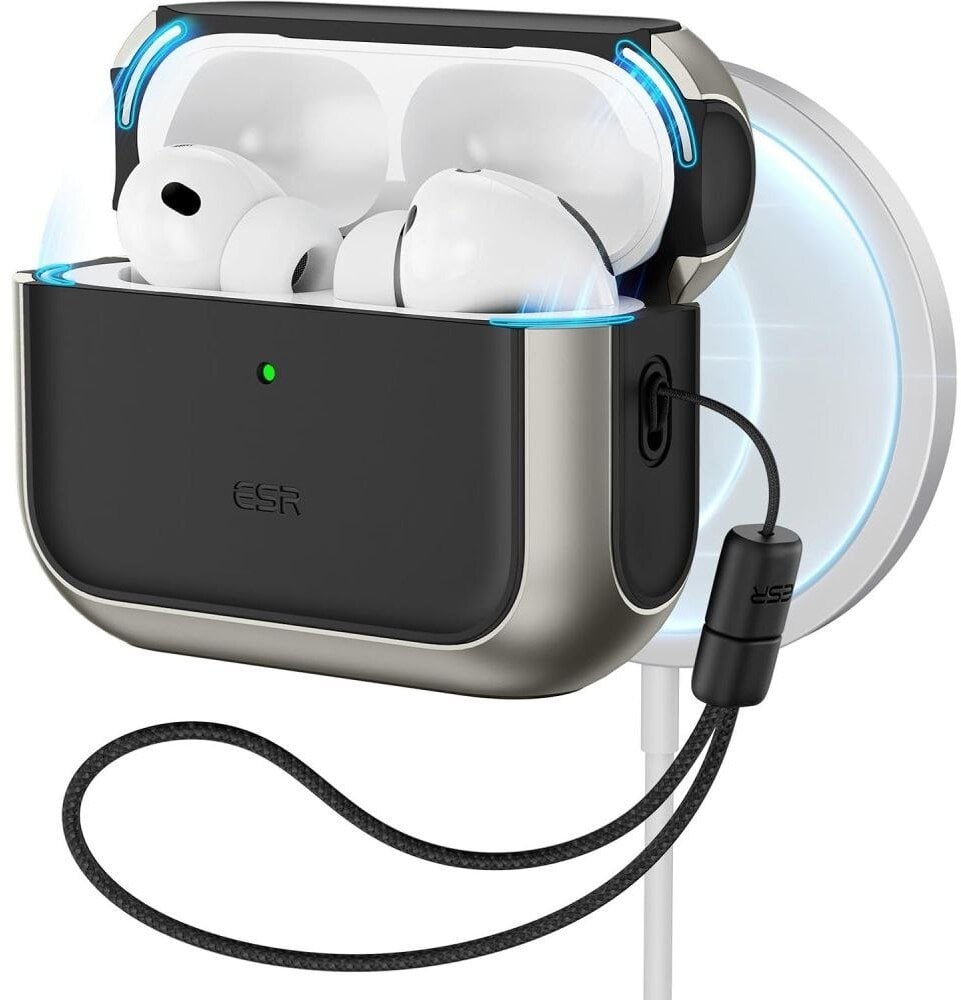ESR ORBIT HALOLOCK MAGSAFE APPLE AIRPODS PRO 3 TITANIUM
