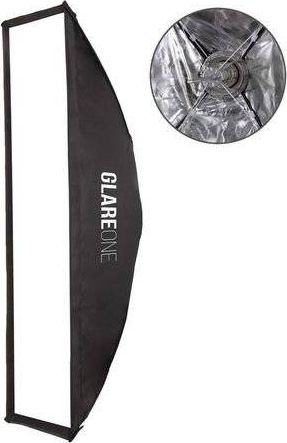 GlareOne Softbox prostokątny GlareOne szybki montaż Easy Fold 30x120 cm