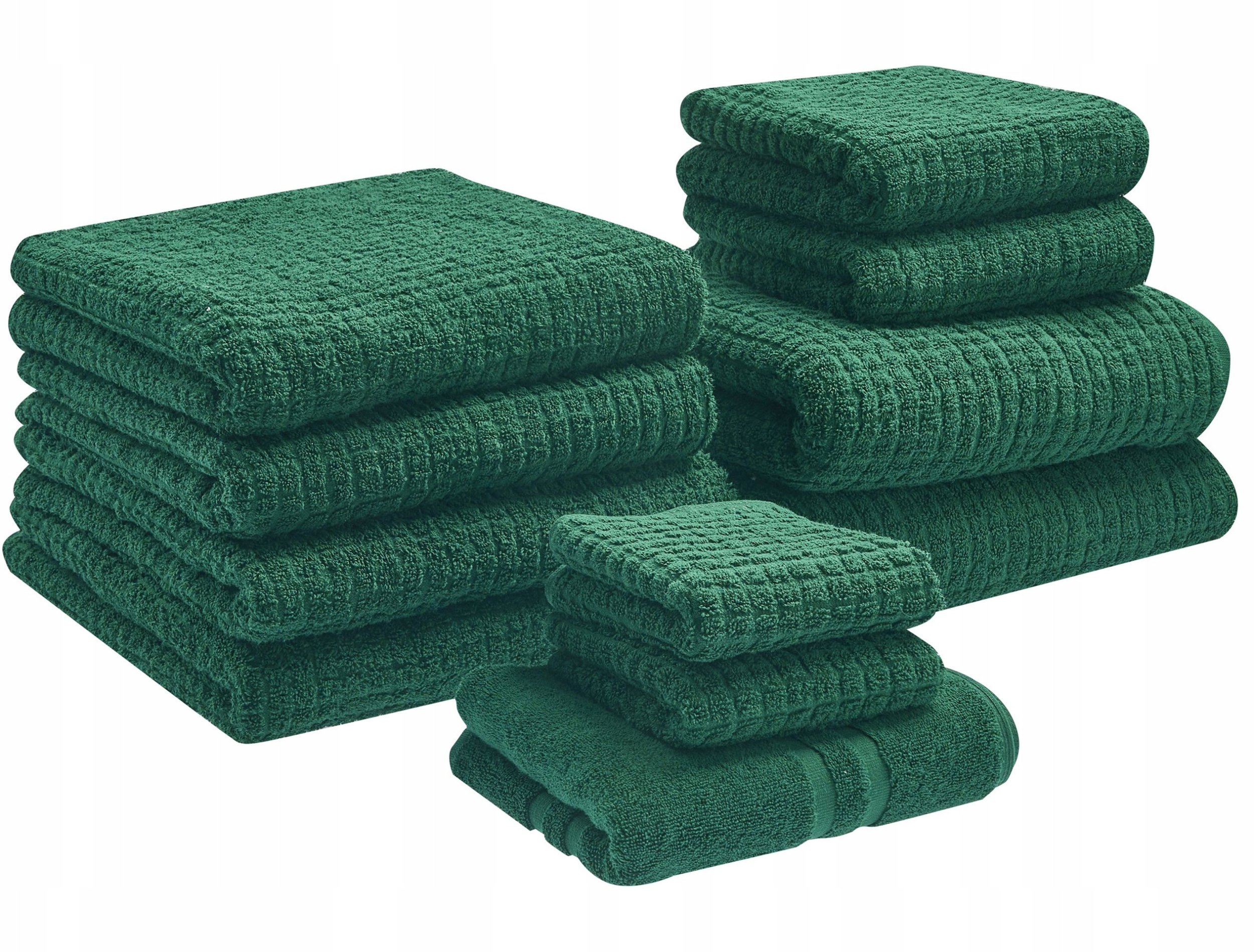 Komplet 11 ręczników ATAI Bawełna Zielony