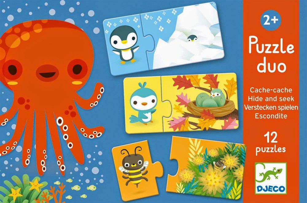 Djeco Puzzle pary Zabawa w chowanego (145688)