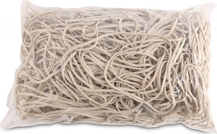 Office Products Gumki Recepturki Office Products, Średnica 130Mm, 1,5X3Mm, 60% Kauczuku, 1000G, Zgrzewka, Białe