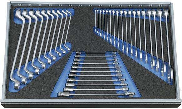 Zestaw kluczy CT4 oczkowo-płaskich