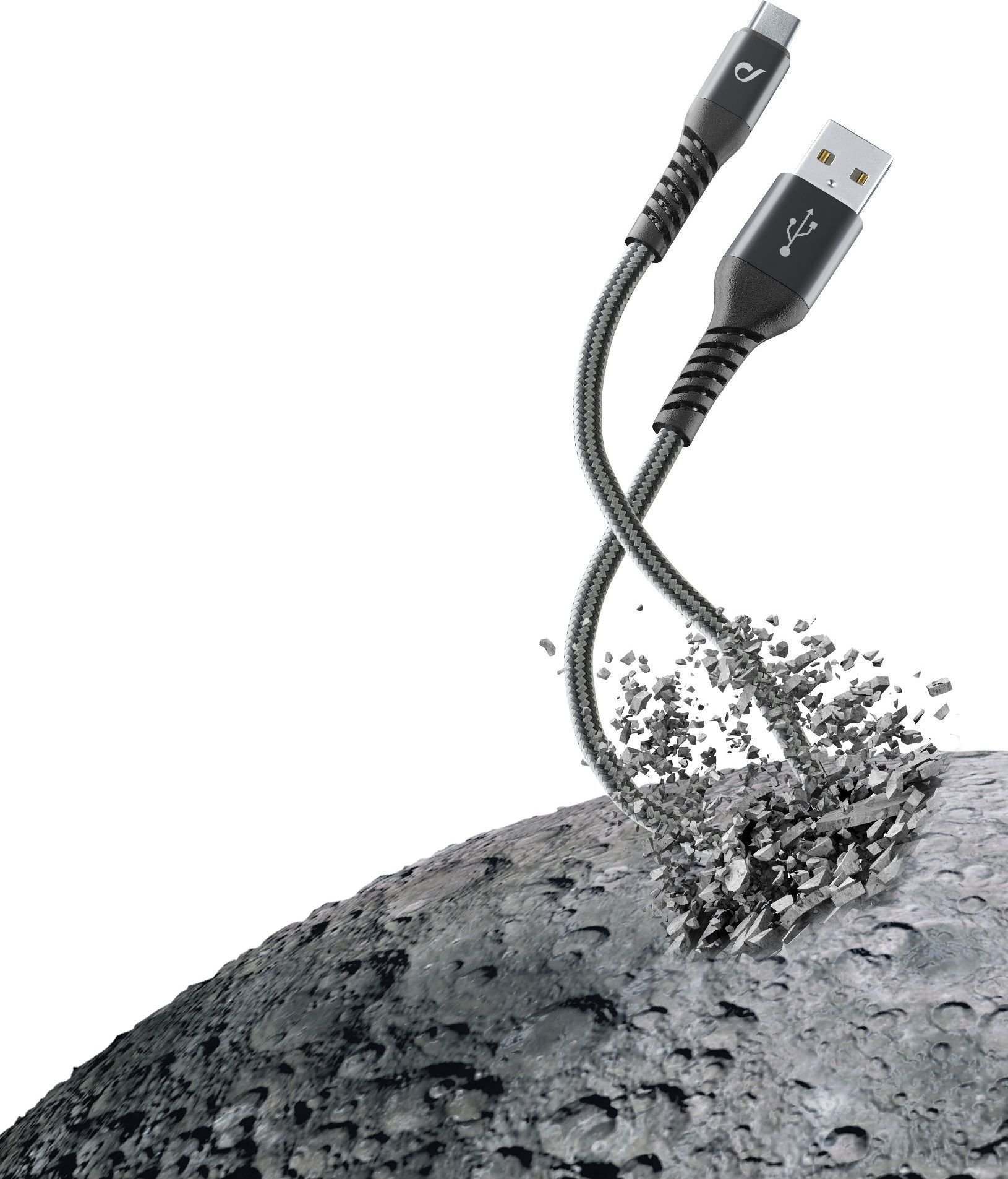 Kabel USB Cellular Line USB-A - USB-C 1.2 m Czarny (TETRACABTYC1MK)