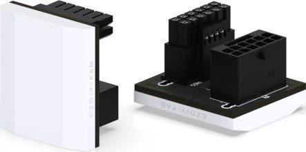 Adapter Wtyczka 12VPWR kątowa złącze 12+4 PIN 180 stopni EZDIY-FAB RVS 600W