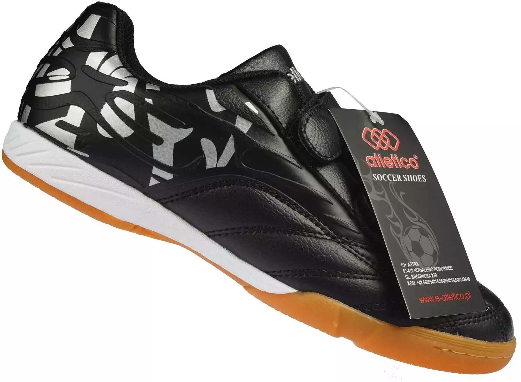 Halówki dziecięce czarno szare obuwie halowe Atletico C7336-2416-VBLSI 32