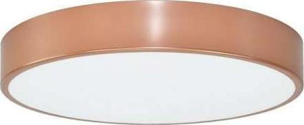 Lampa sufitowa TEAM Sufitowa LAMPA okrągła 137623691903 TEAM metalowa OPRAWA plafon różowe złoto biały