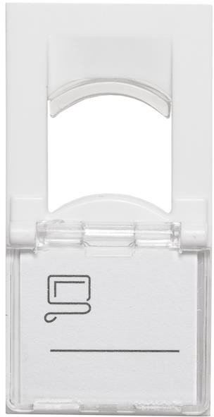 NetRack adapter 1M 1xkeystone z polem opisowym i osłoną (120-03)