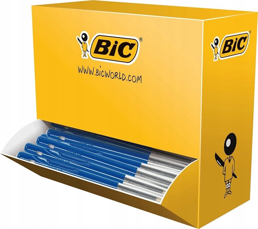 Bic Kuglepen bic m10 value pack, blå, æske a 90+10 stk. gratis