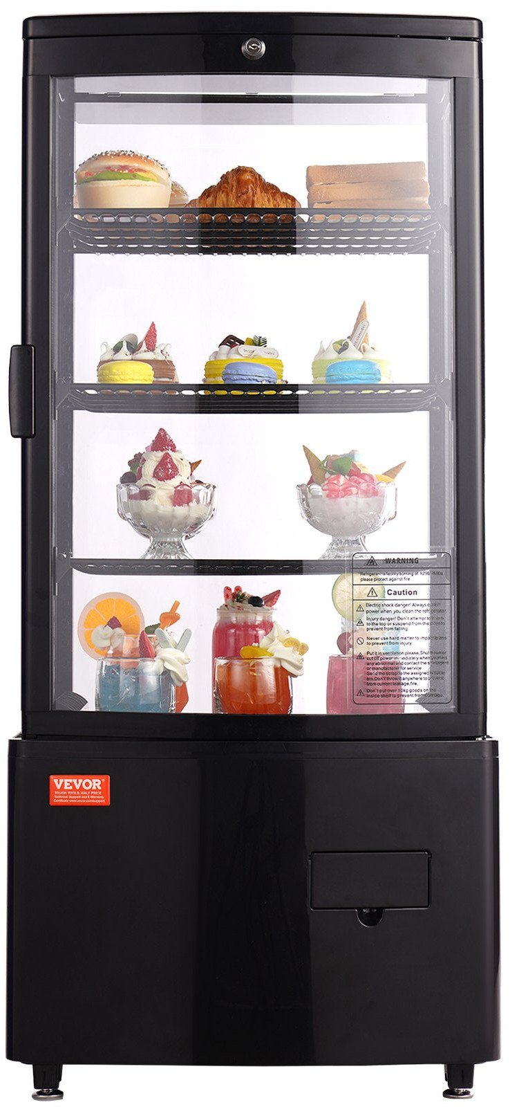 Witryna ekspozycyjna chłodnicza na cista desery 85L