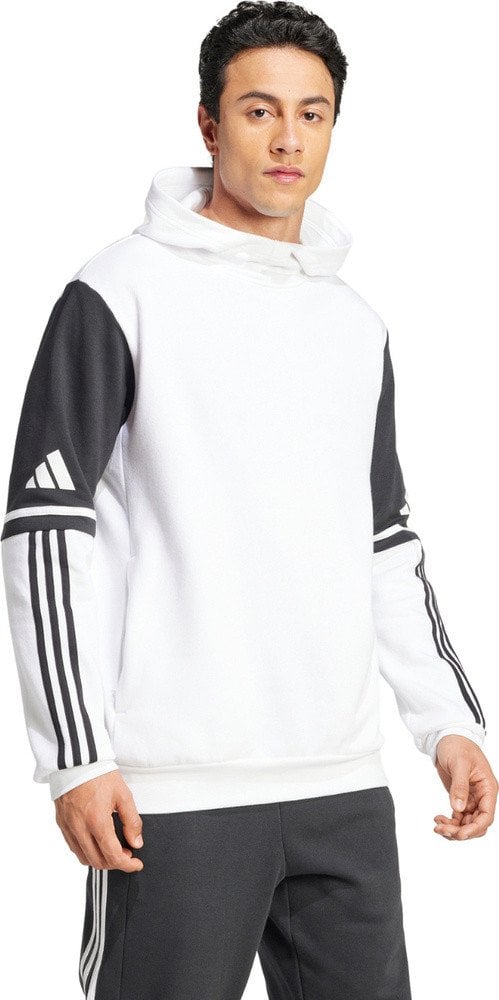 Bluza męska adidas Squadra 25 Sweat Hoody biało-czarna JD2976 M