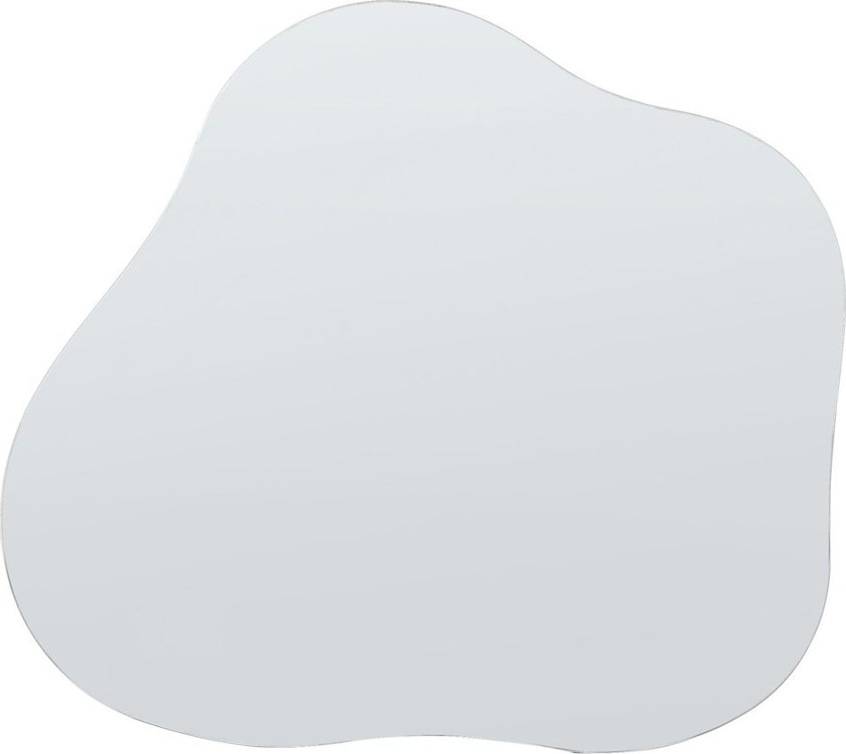 Beliani Lustro ścienne 50 x 55 cm srebrne BAGNEUX