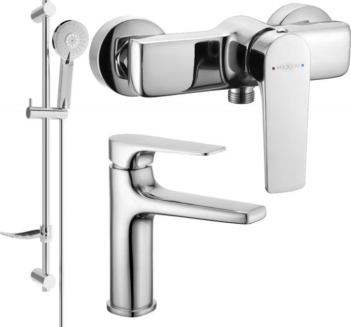 Mexen Mexen Lynx DF40 zestaw prysznicowy, chrom - 745904DF40-00