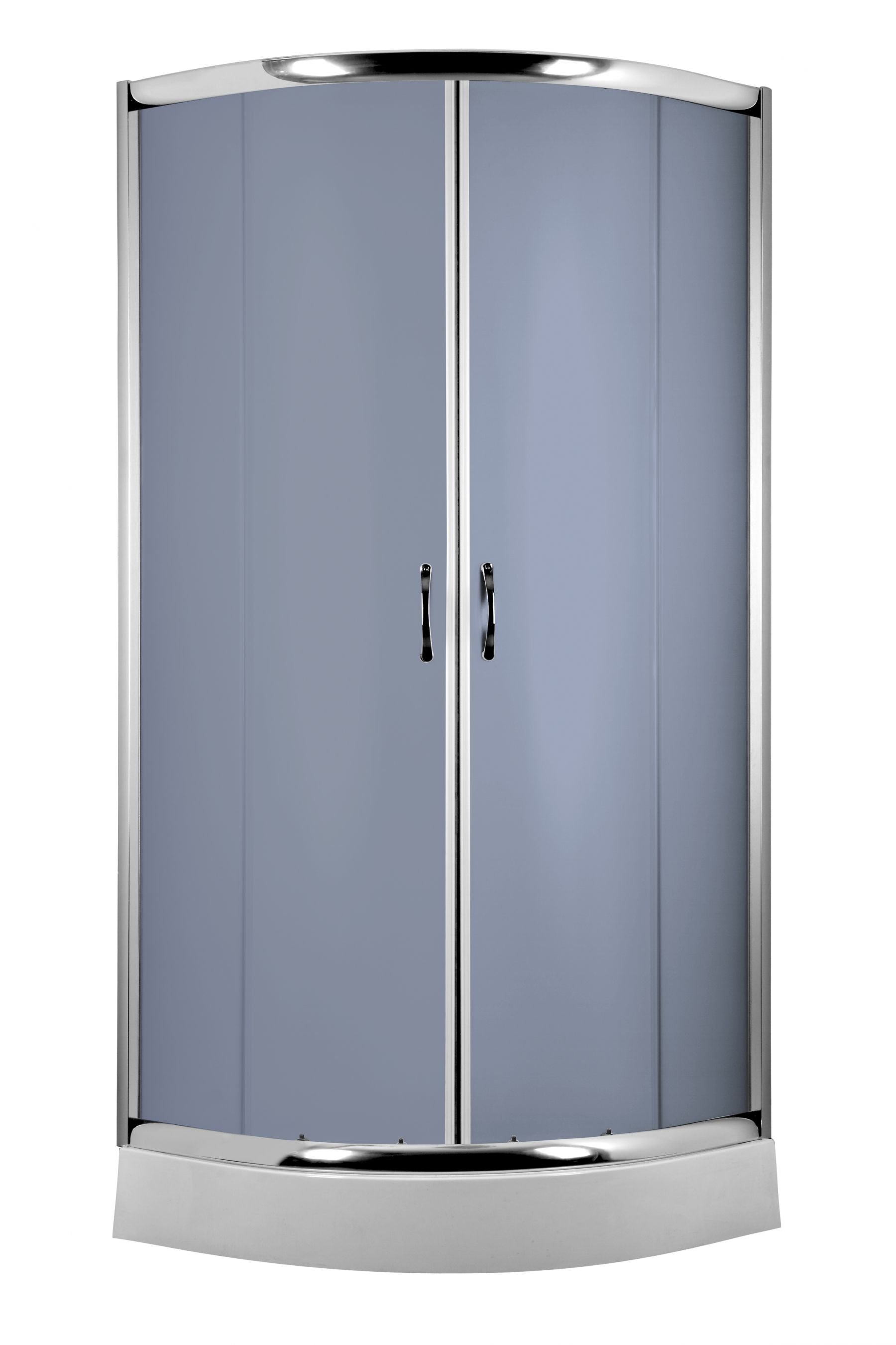 Deante Kabina półokrągła FUNKIA 80cm szkło grafitowe profil chrom KYP 452K