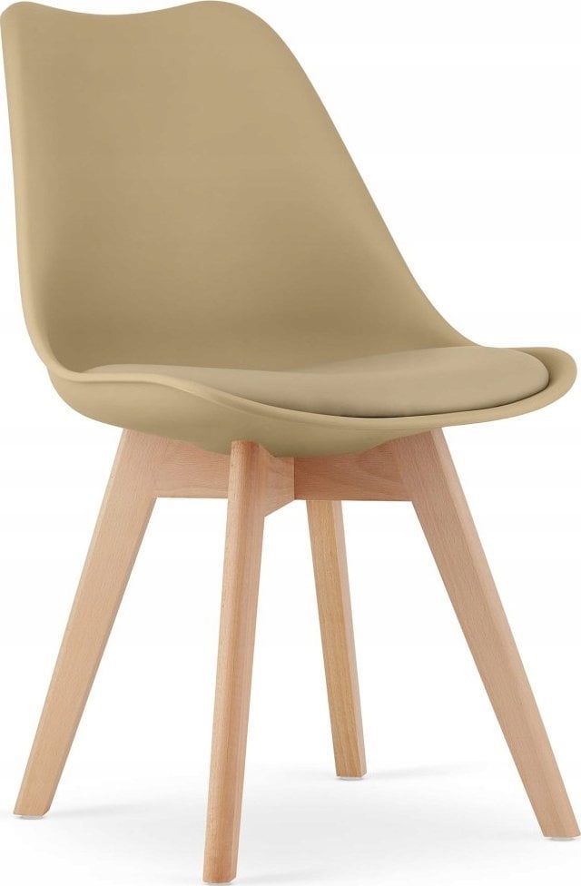 Leobert Krzesło MARK - ciemny beż / naturalne nogi x 1