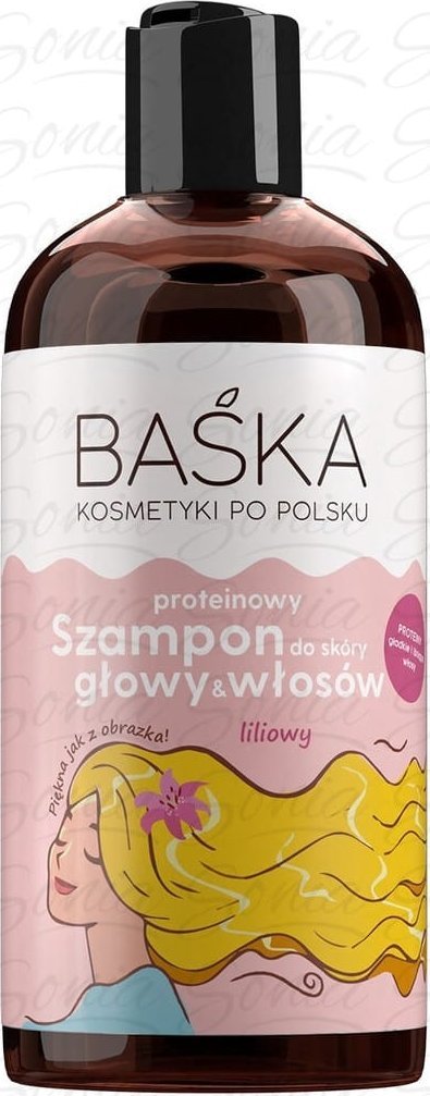 Solverx BAŚKA Szampon do włosów - liliowy 500 ml