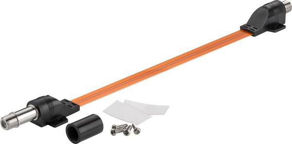 Kabel Goobay Antenowy (F) 0.5m miedziany (71410)