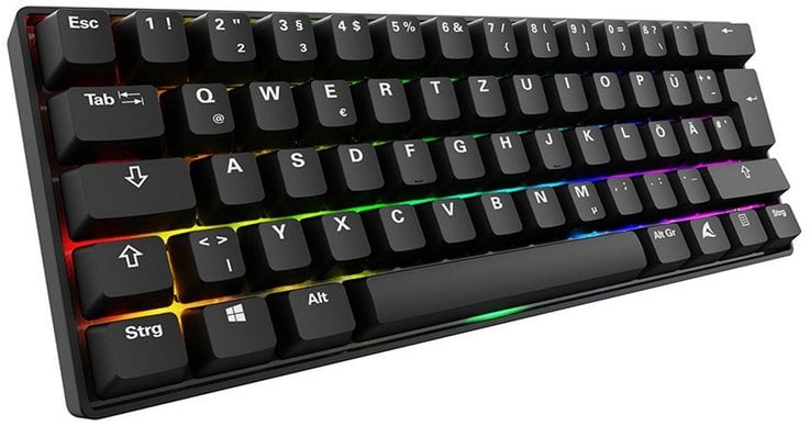 Sharkoon Gaming Tastatur Skiller SGK50S4 Gen2 PBT scw-gel DE