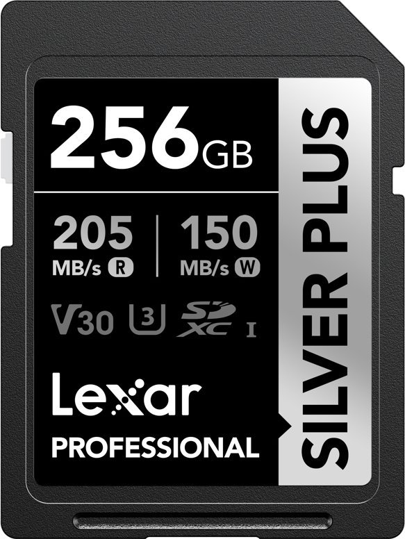 Karta Lexar Professional Silver Plus SDXC 256 GB Class 10 UHS-I/U3 V30 (LSDSIPL256G-BNNNG)